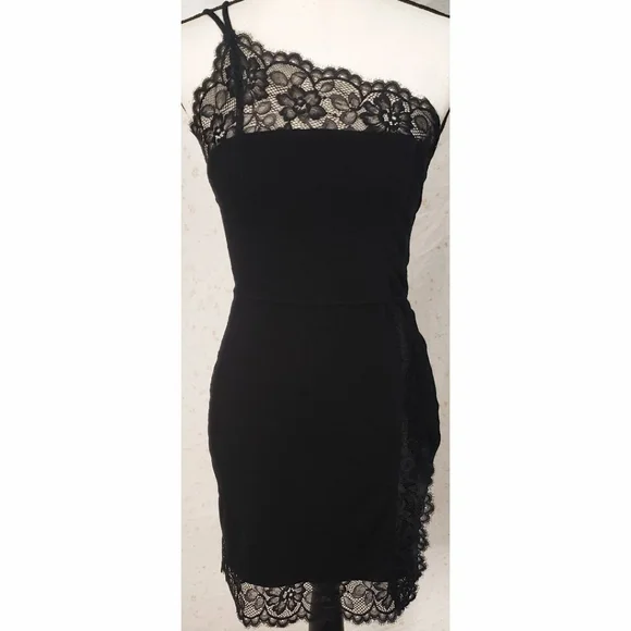 Free People | Dresses | Free People Premonitions Black Lace Mini Dress One Shoulder Bodycon Sheath | Poshmark Free People | Dresses | Free People Premonitions Black Lace Mini Dress One Shoulder Bodycon Sheath | Poshmark